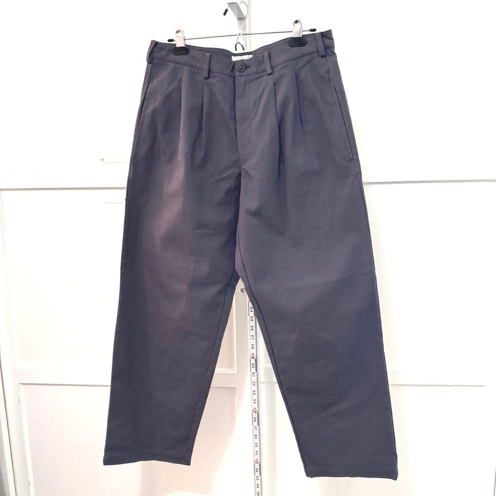 Common Market Pleated Pants Double Pleated Trousers – Gray